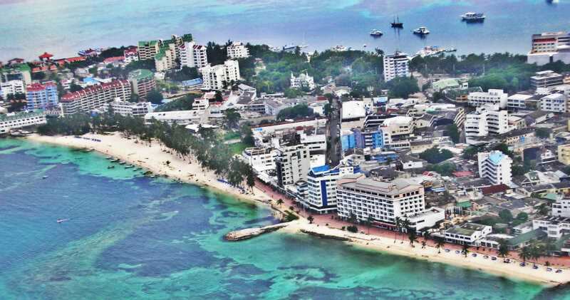 Panorama de la isla de San Andrés. Foto: WikiCommons