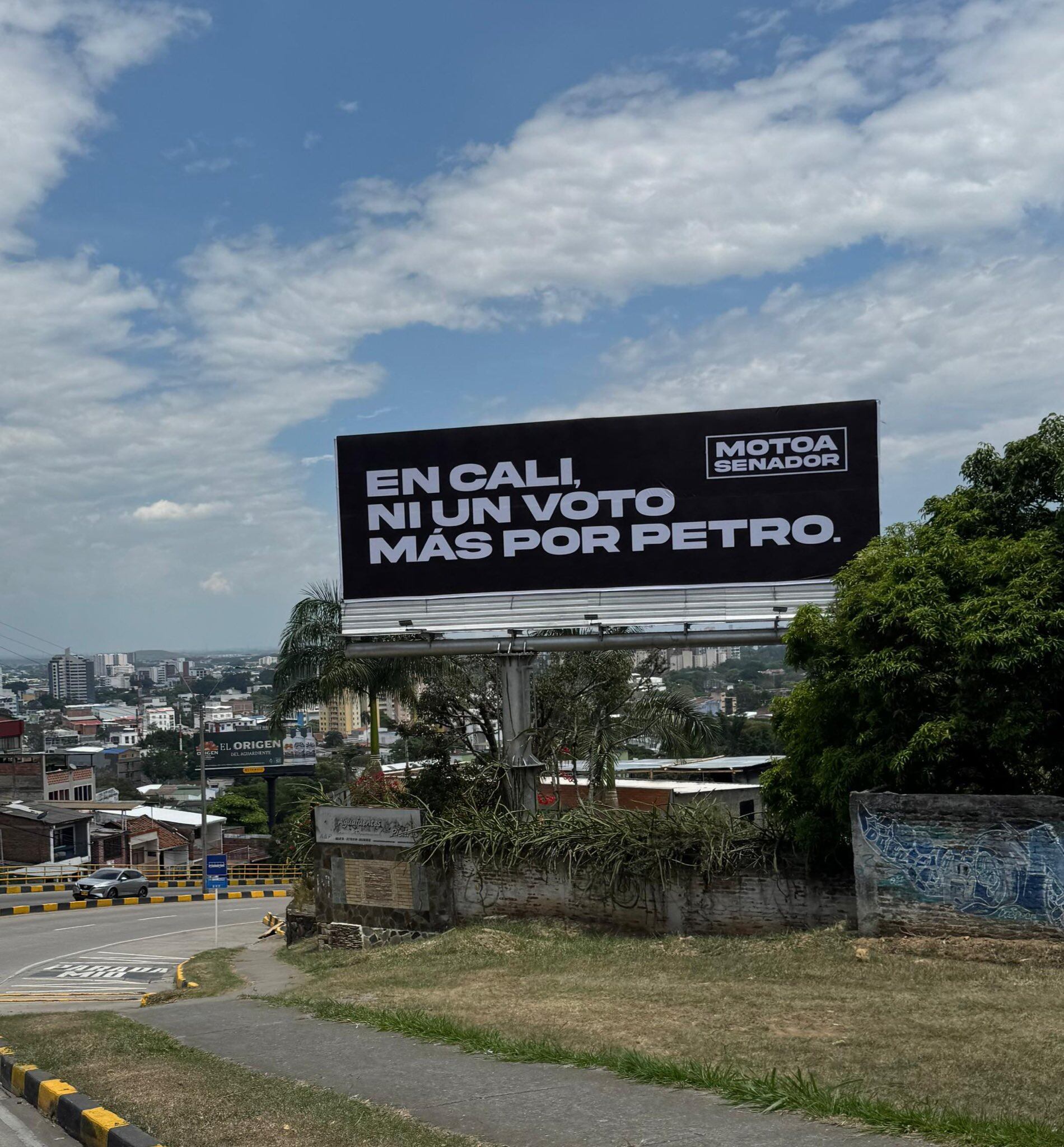 Se instaló una nueva valla en las calles de la capital del Valle del Cauca.