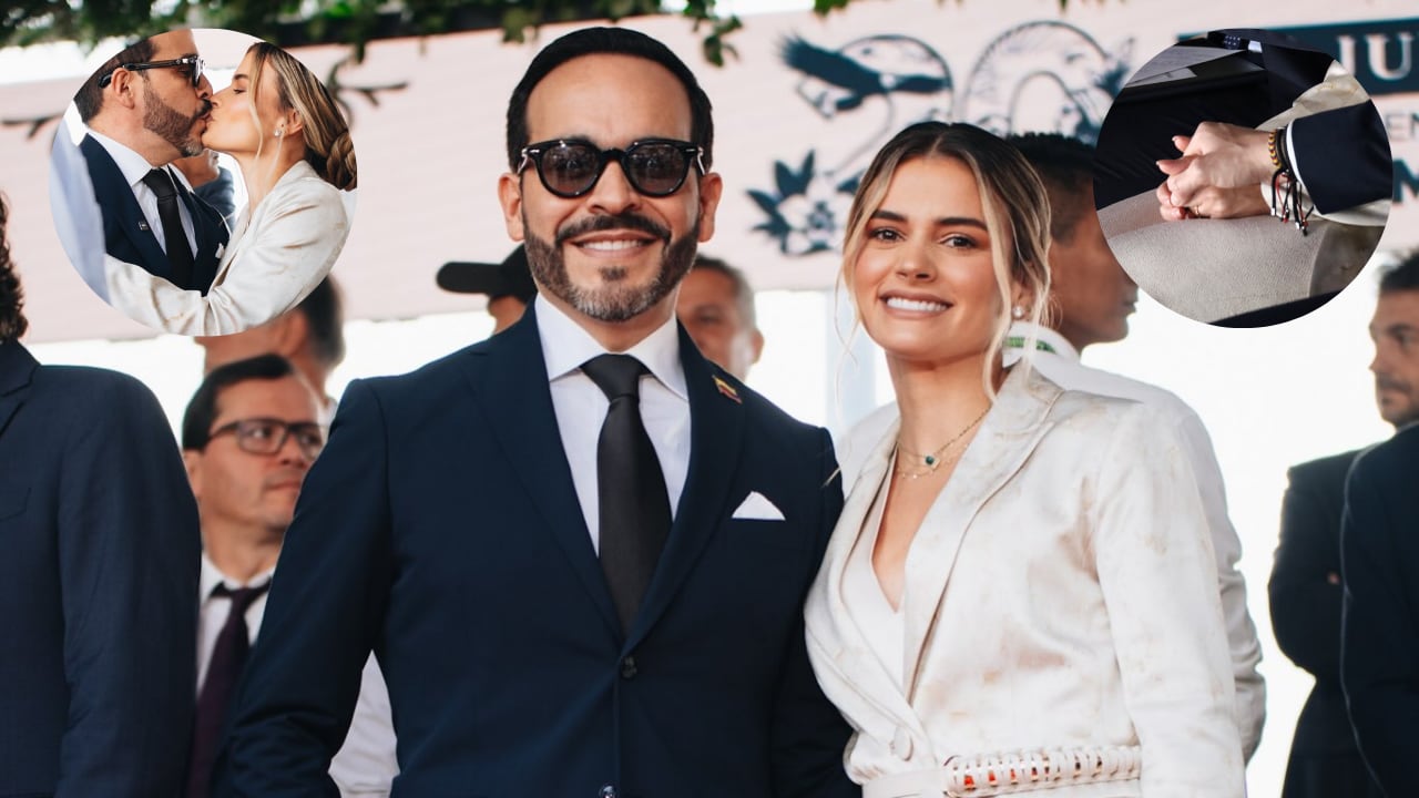 La presencia de Ana Lucía Pineda junto a Abelardo De La Espriella fue uno de los aspectos que llamó la atención durante el desfile militar realizado en Medellín.
