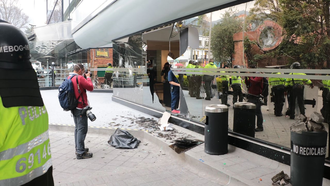 Violencia en el marco de la reunión del Foro de Madrid en Bogotá.