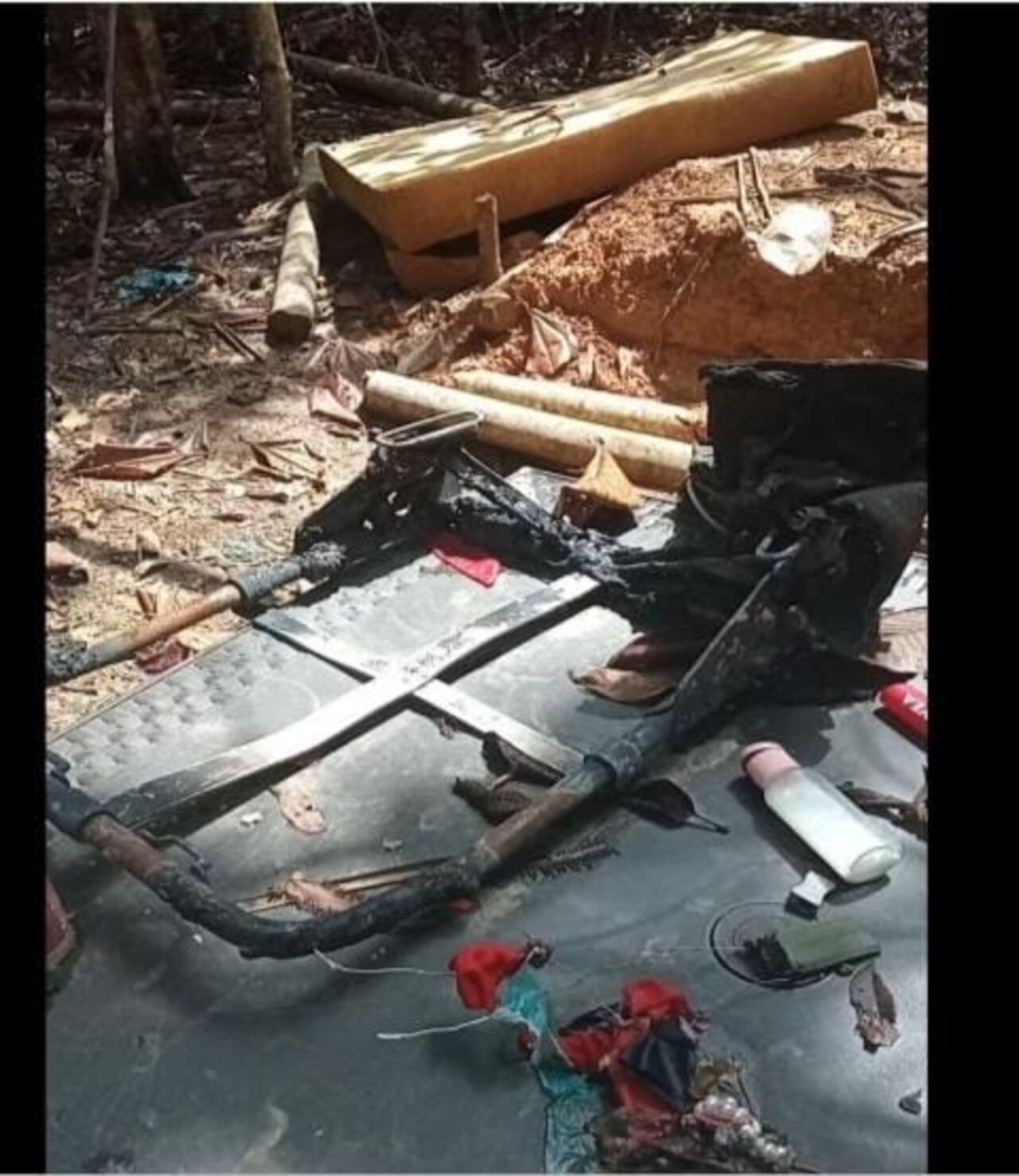 Exclusivo: Así quedó el campamento donde murió Gentil Duarte en Venezuela