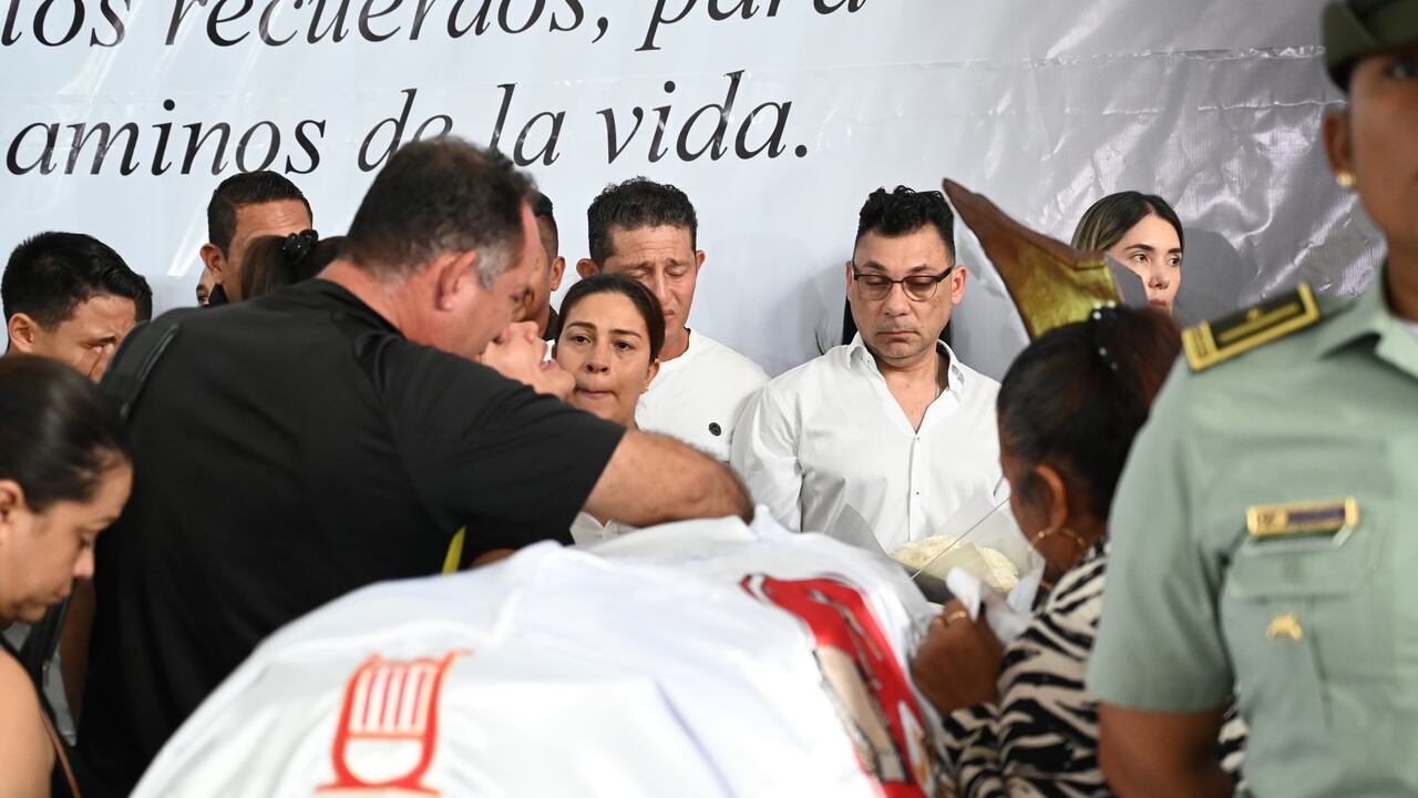 Exequias del compositor y cantante vallenato Omar Geles en la ciudad de Valledupar, Cesar.