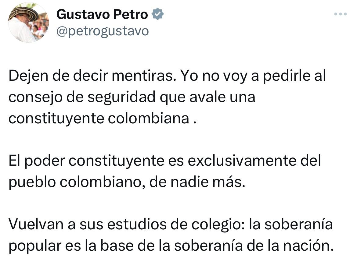 Mensaje presidente Gustavo Petro