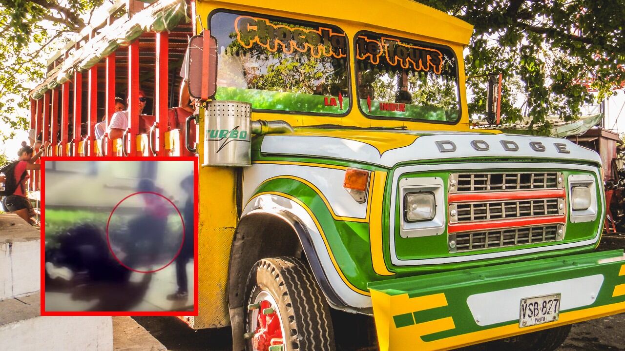 Joven recibió brutal golpiza al bajarse de una chiva rumbera en Bogotá