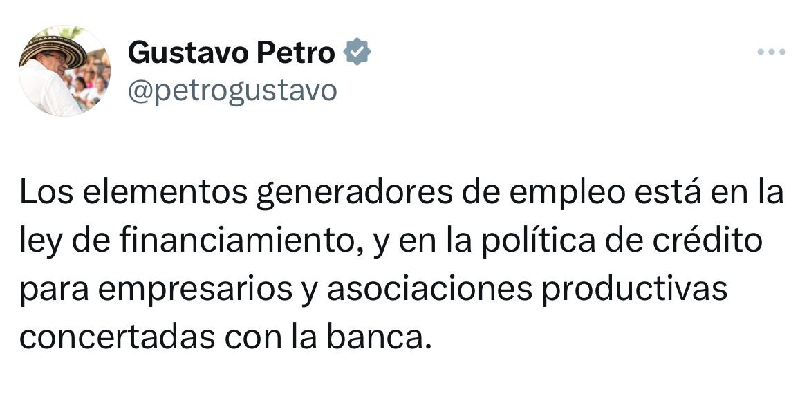 Mensaje presidente Gustavo Petro