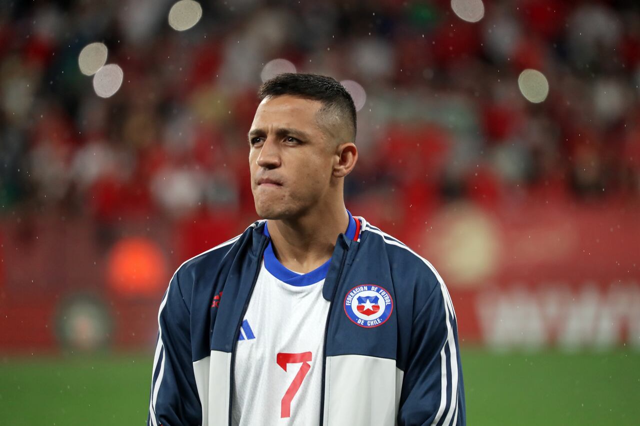 Alexis Sanchez during the friendly match between Morocco and Chile, played at the RCDE Stadium on 23th September 2022, in Barcelona, Spain. (Photo by Urbanandsport/NurPhoto via Getty Images)