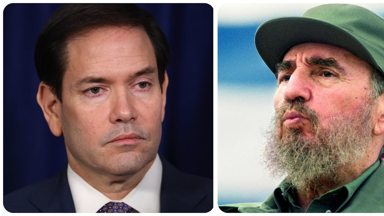 Marco Rubio y Fidel Castro