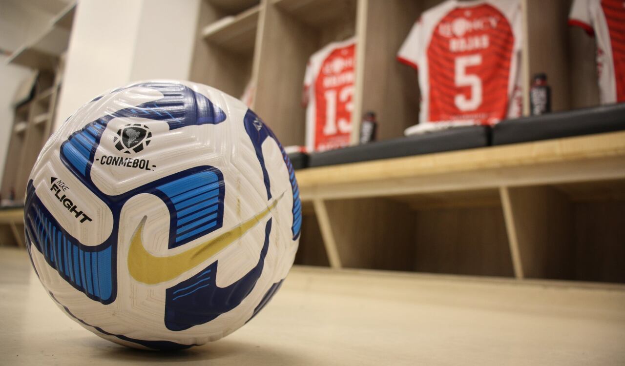 Camerino de Santa Fe en la previa del juego por Sudamericana.
