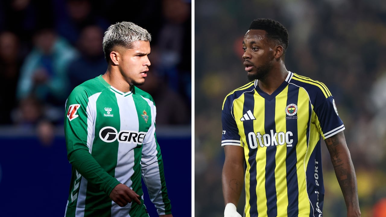 Juan Camilo Hernández (Betis) y Jhon Durán (Fenerbahçe) son dos de los colombianos clasificados a ronda de eliminación directa en Europa League.