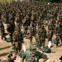 PARAMILITARES- DESMOVILIZACION DEL BLOQUE CATATUMBO EN CAMPO DOS (TIBU), NORTE DE SANTANDER.
ERNESTO BAEZ Y SALVATORE MANCUSO
DICIEMBRE 10 DEL 2004
FOTO LEON DARIO PELAEZ- SEMANA