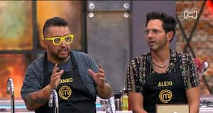 Franko y Alejandro Estrada en MasterChef