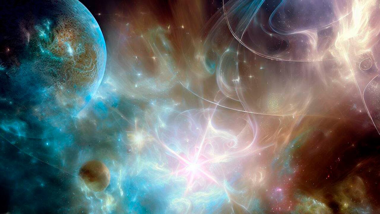 Ilustración creada por una IA que imagina el cosmos.