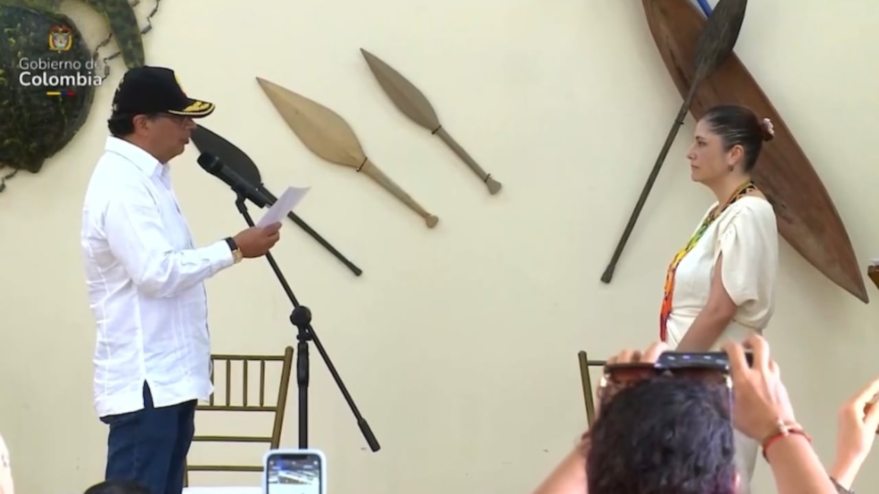 Gustavo Petro e Iris Marín