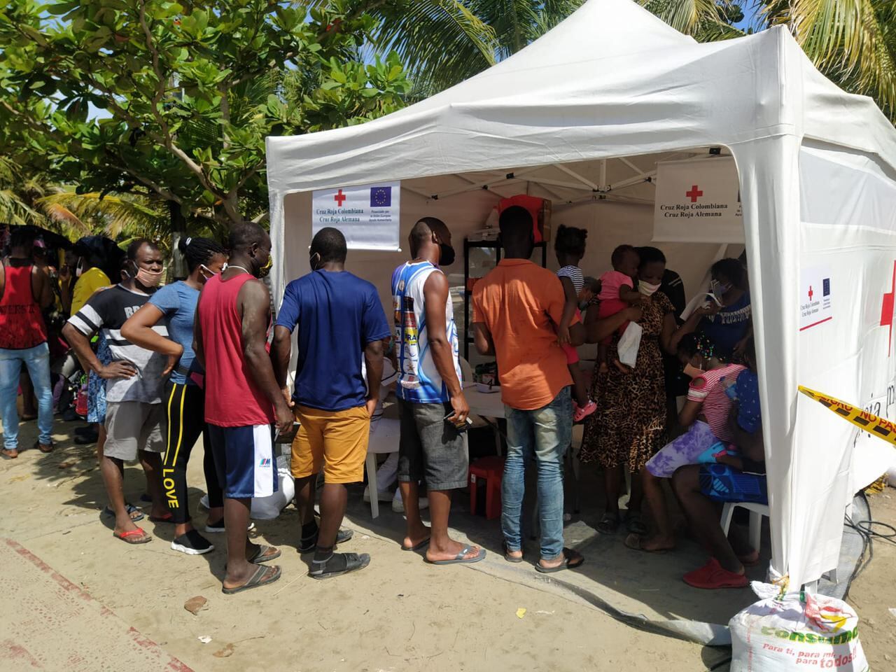 Cruz Roja Colombiana en Necoclí