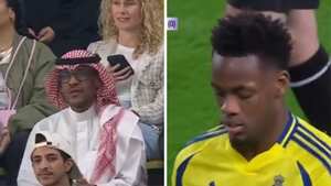 Jhon Durán, este lunes 10 de marzo, en el partido de Al-Nassr contra Esteghlal.