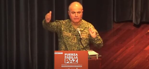 Almirante José Amézquita, jefe de Estado Mayor de las Fuerzas Militares.