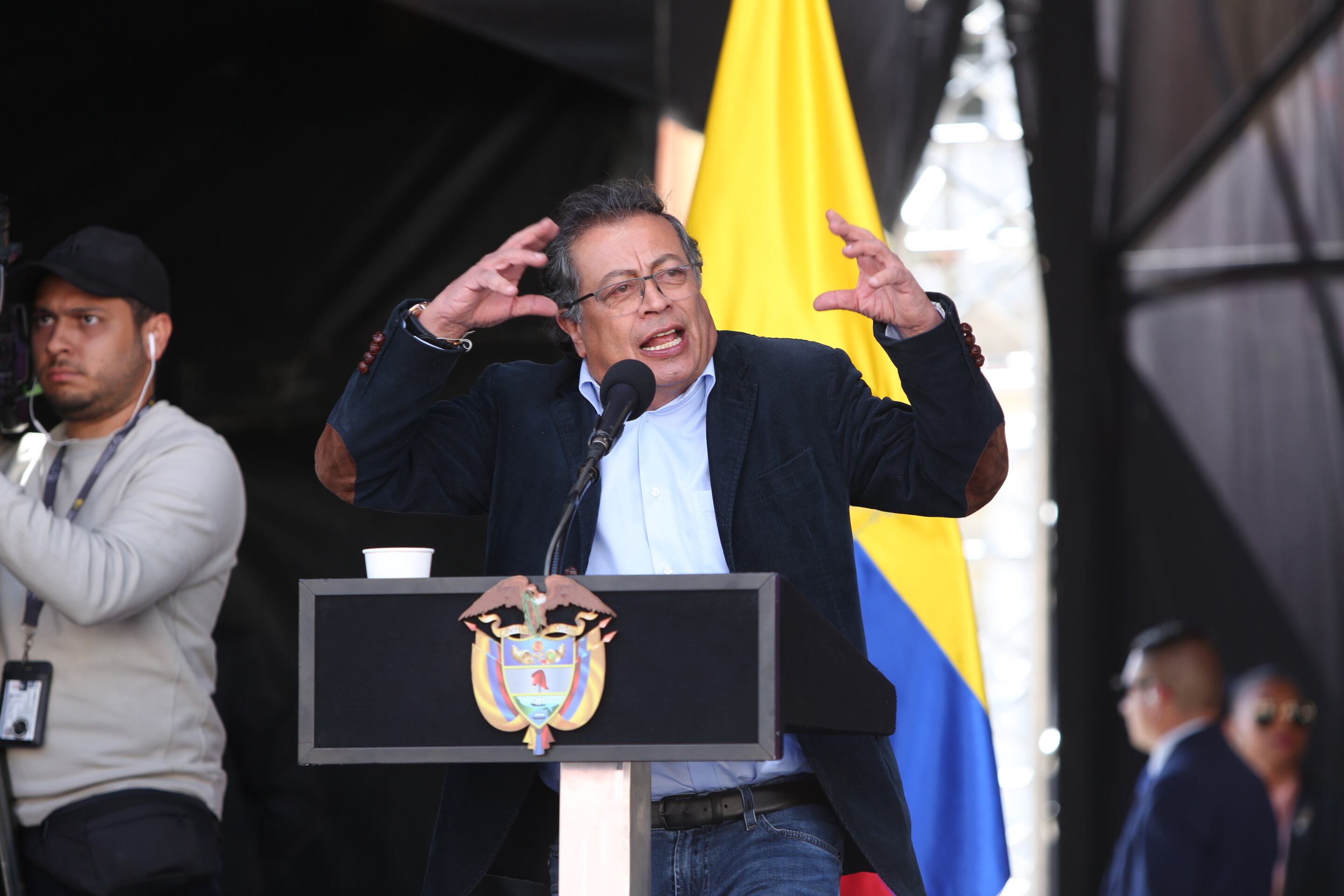 Plaza de Bolívar marchas convocadas por el Presidente Gustavo Petro para respaldar las reformas 19 septiembre 2024