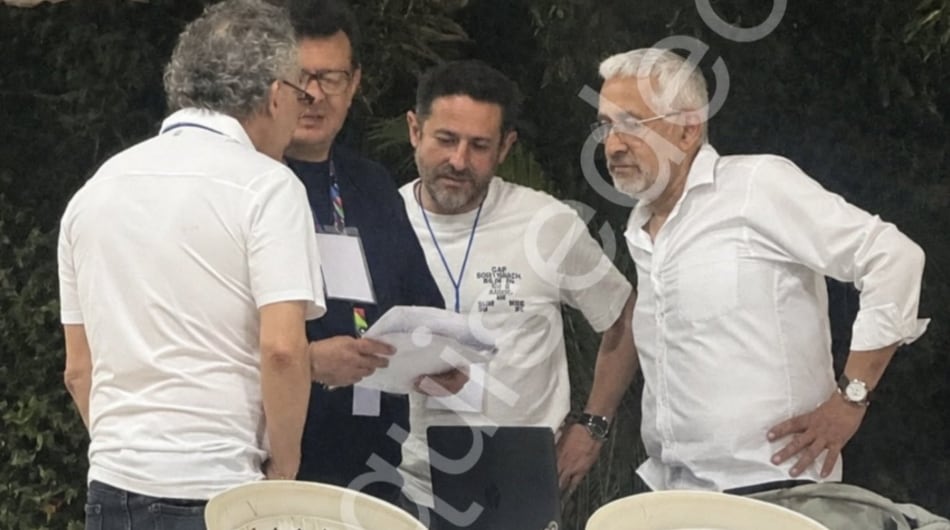 Jorge Lemus, exdirector de la DNI; Víctor de Currea-Lugo, exasesor de Presidencia; Hollman Morris, exdirector de RTVC.