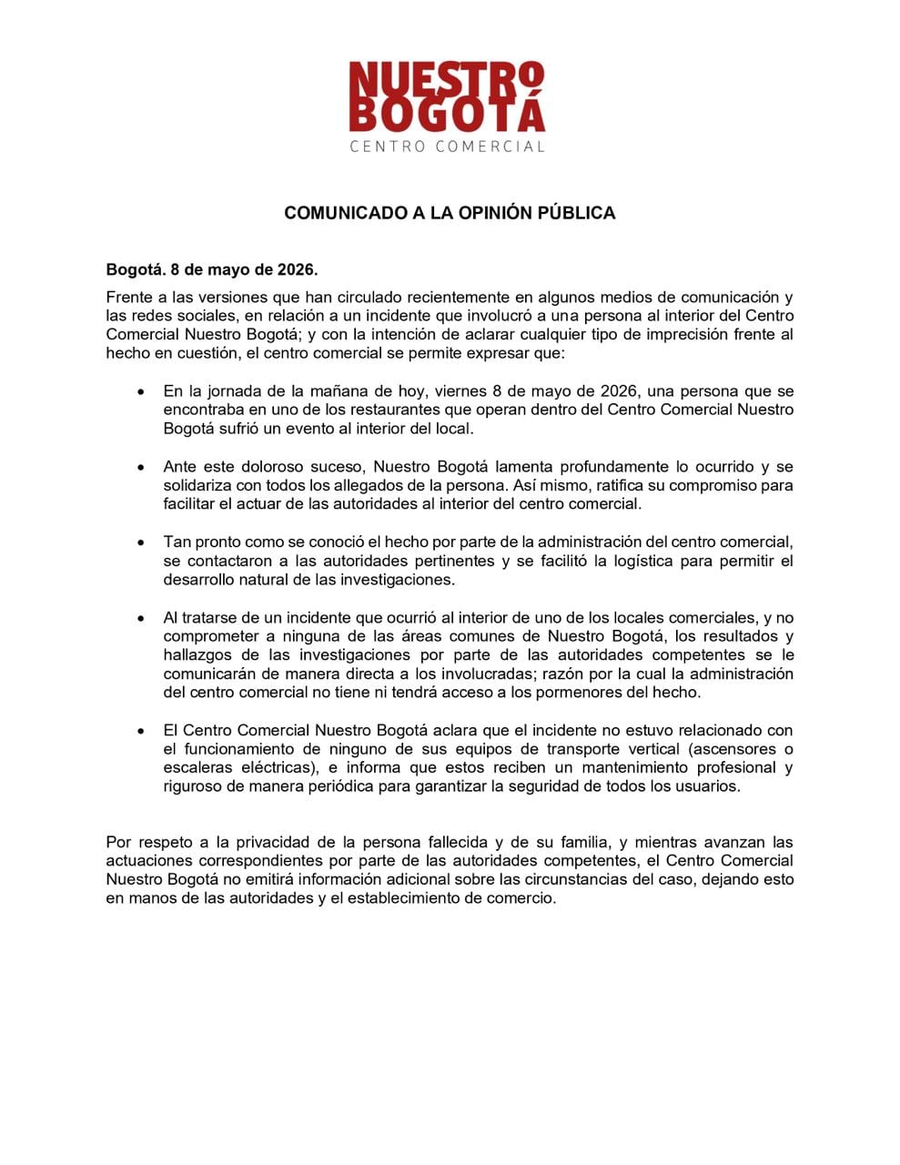 La víctima es un hombre de 29 años.