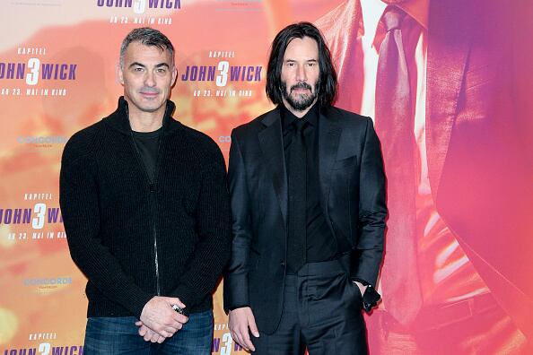 El director Chad Stahelski y Keanu Reeves.