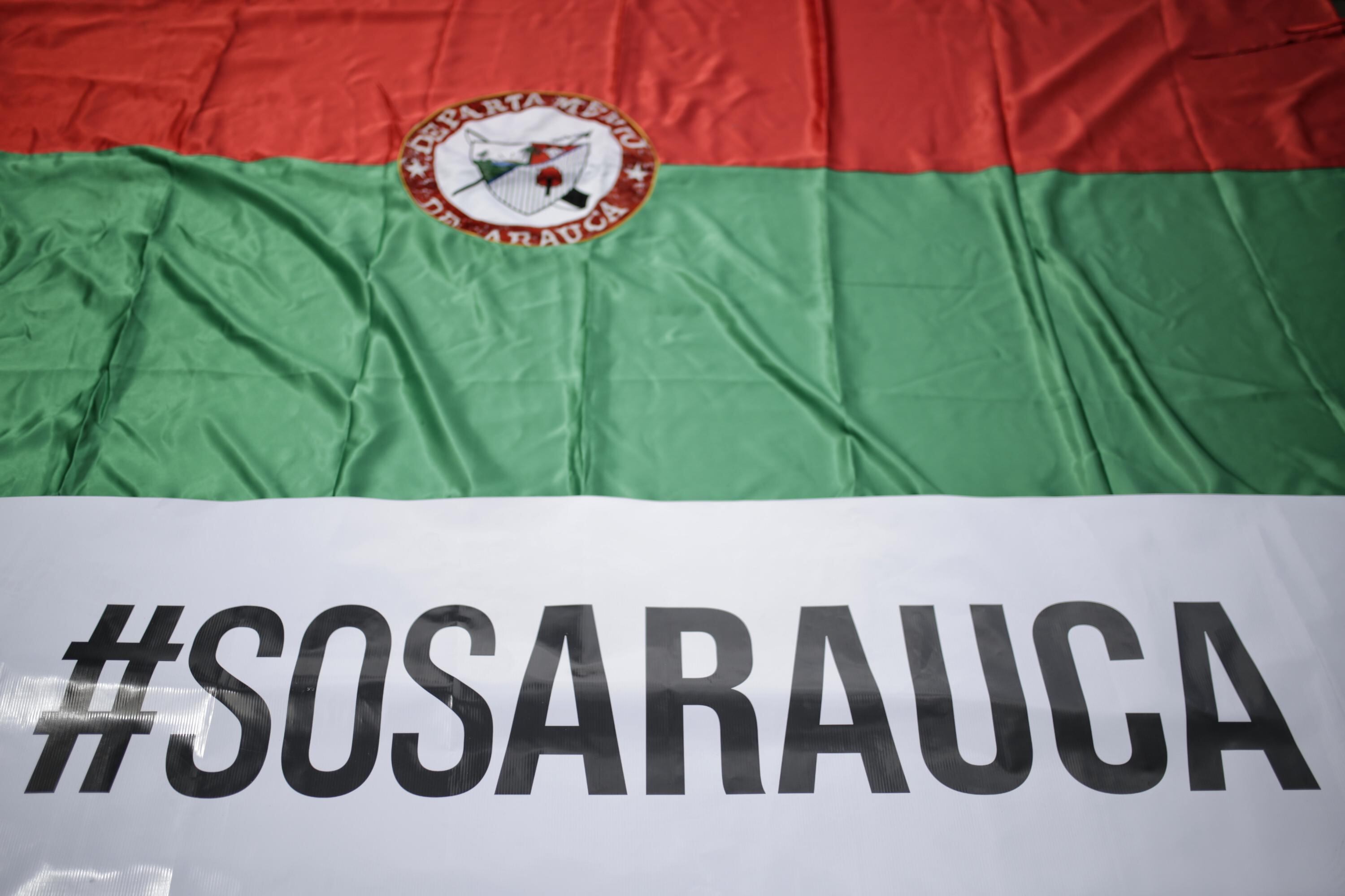 En la Plaza de Bolívar se llevó acabó una manifestación en contra de la violencia que se ha desatado en Arauca por parte del ELN y Disidencias de las FARC.