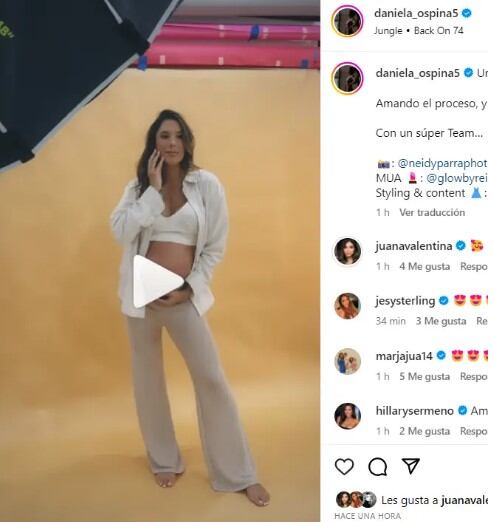 La modelo compartió una sesión de fotos que se hizo