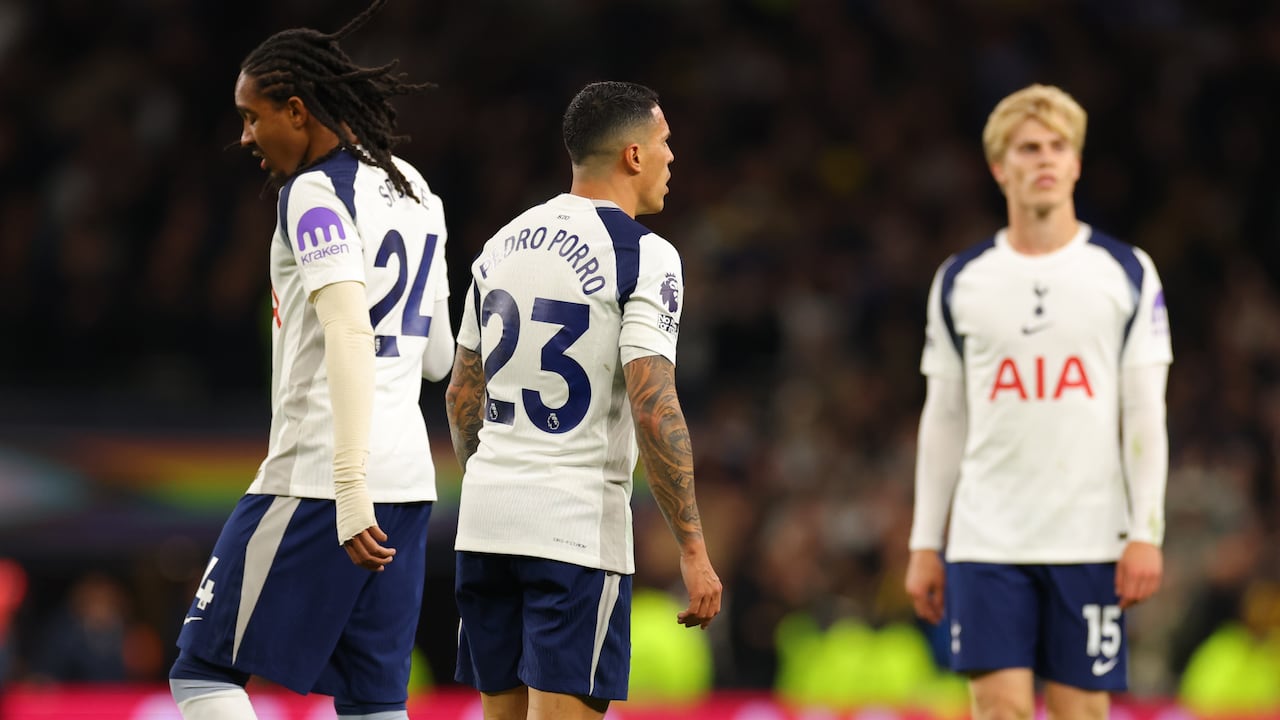 Tottenham tras el empate ante el Leeds.