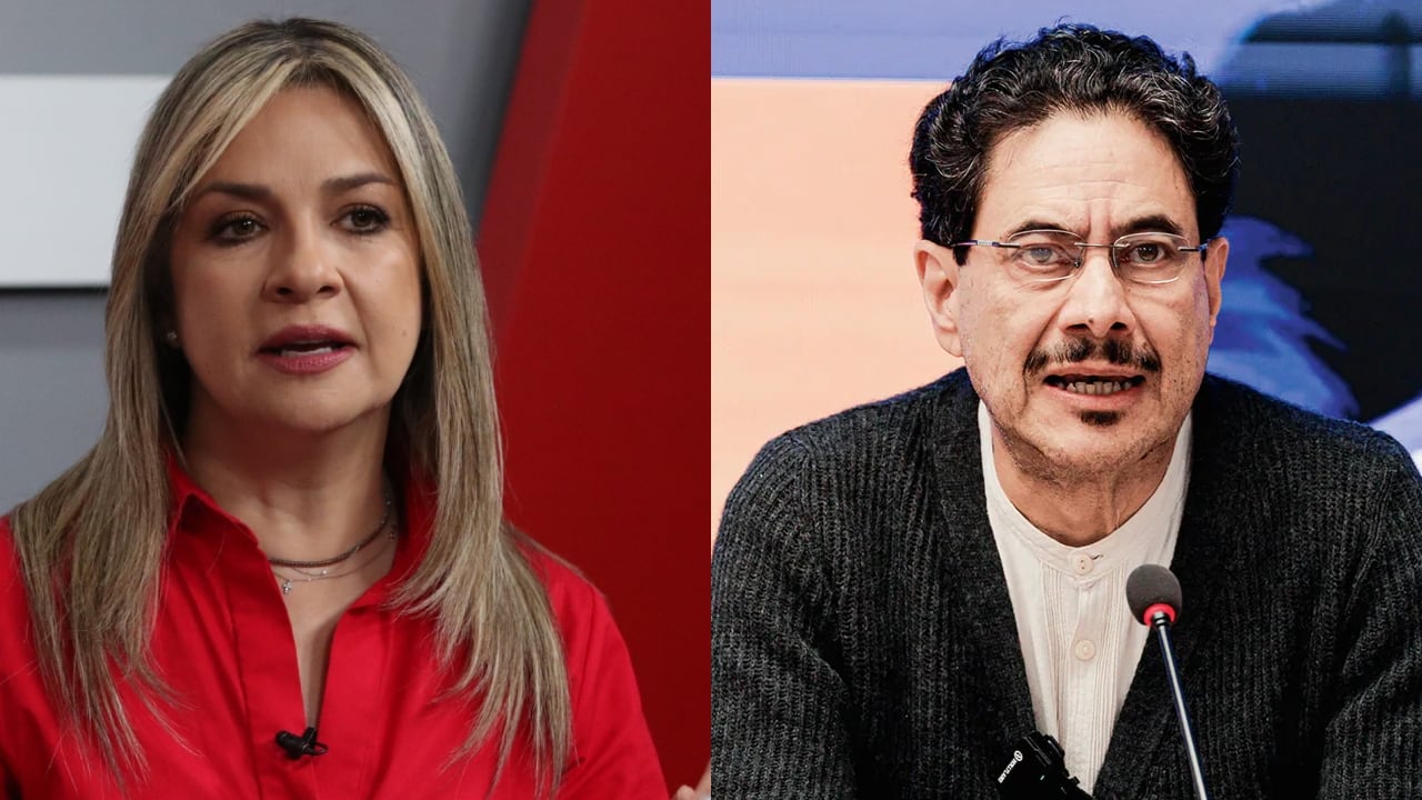 Vicky Dávila e Iván Cepeda.