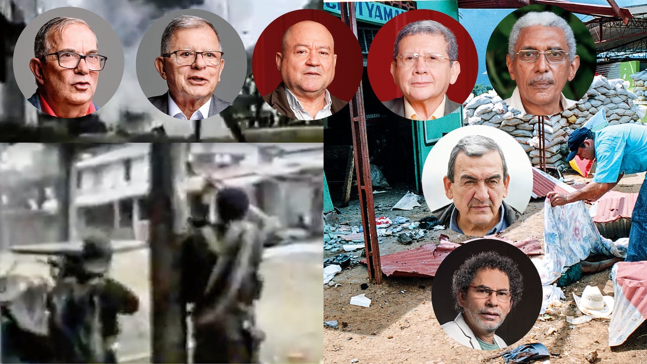 Rodrigo Londoño, Rodrigo Granda, Carlos Antonio Lozada, Pablo Catatumbo, Joaquín Gómez, Mauricio Jaramillo y Pastor Alape fueron condenados en la JEP.