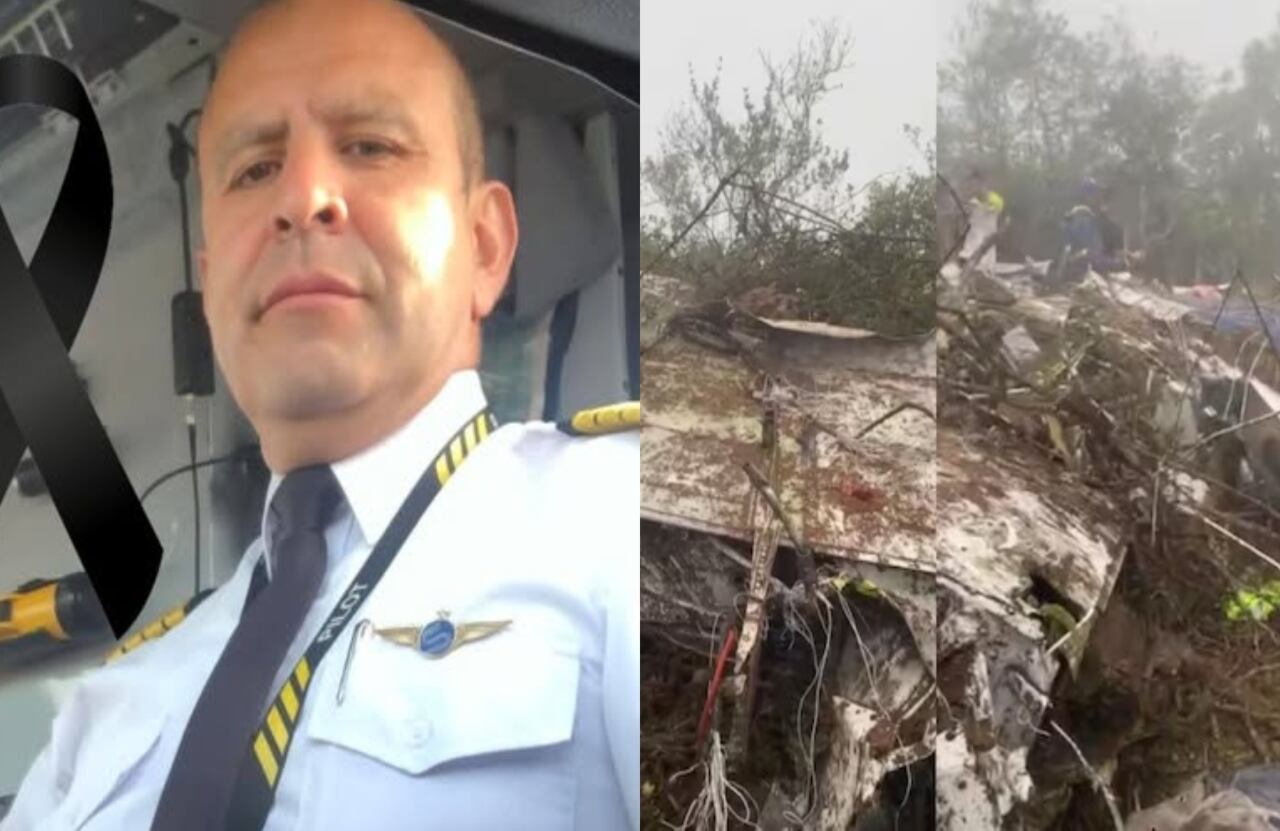 El piloto que manejaba la aeronave y cómo quedó el sitio en el que cayó la avioneta.