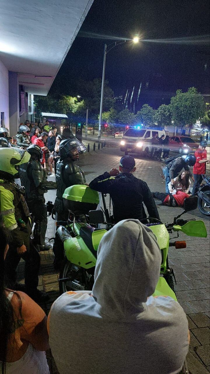 Los hechos ocurrieron en la madrugada, luego del partido entre Nacional y Medellín.