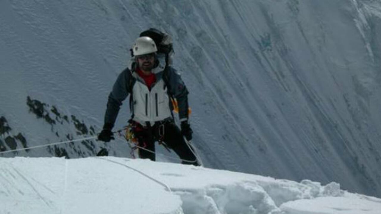 Este es el escalador barranquillero Fernando González, apodado 'Fercho'.
