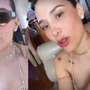 Luisa Fernanda W está de vacaciones y, a pesar de estar lactando, no se ha negado sus traguitos.