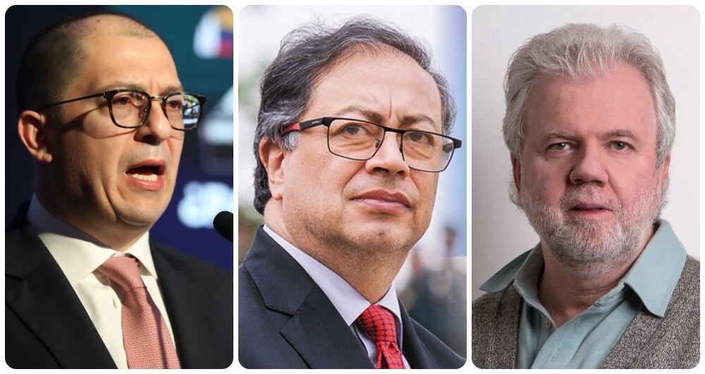 Francisco Barbosa, Gustavo Petro y Rodrigo Uprimny.