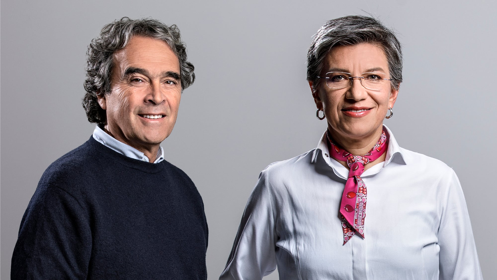 Sergio Fajardo junto a Claudia López