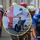 Einer Rubio recibió atención médica en el sitio del accidente.