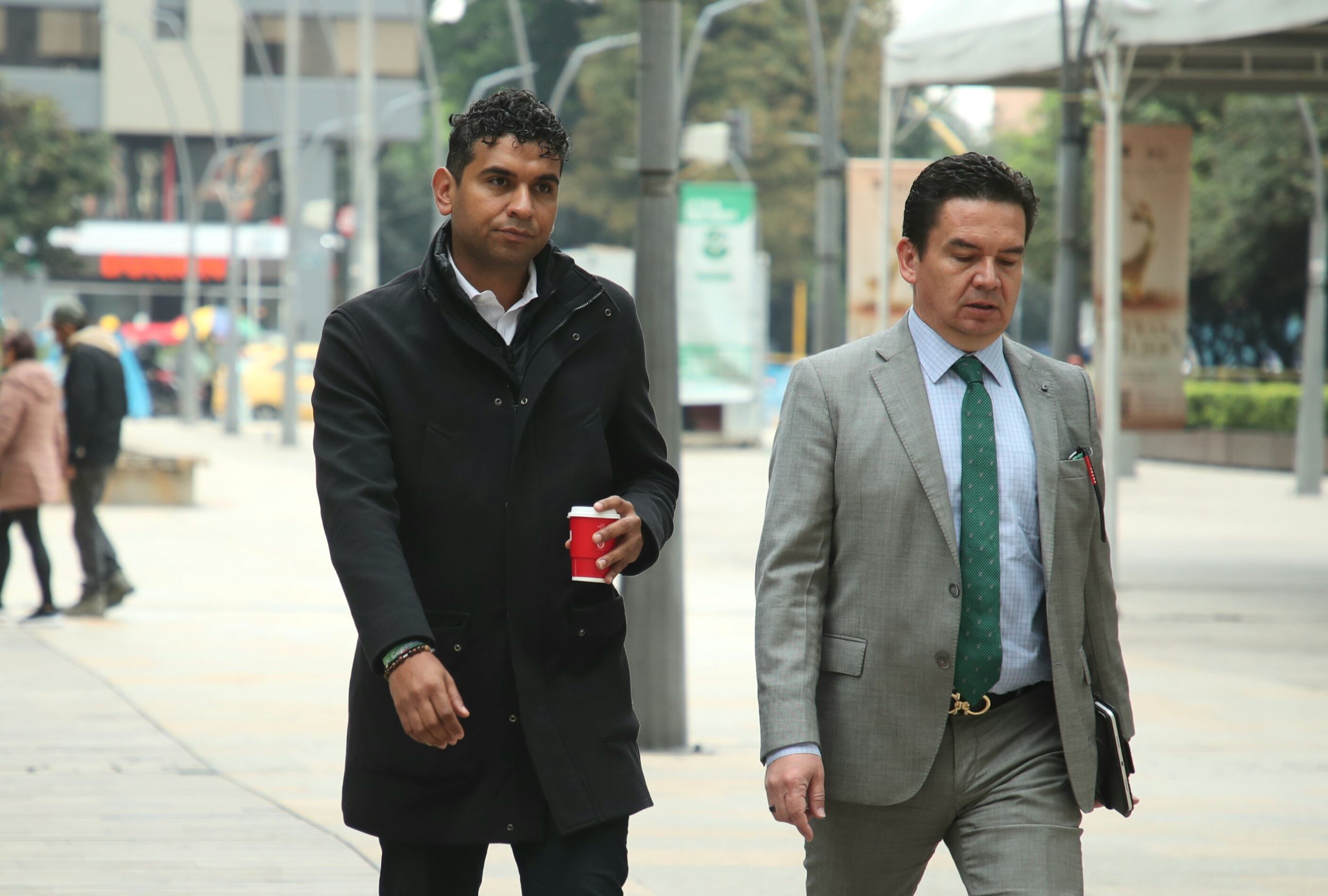 David Racero, representante a la Cámara  del Pacto Histórico por Bogotá  rinde indagatoria en la Corte Suprema de Justicia por el "caso del fruver" Bogotá 9 marzo