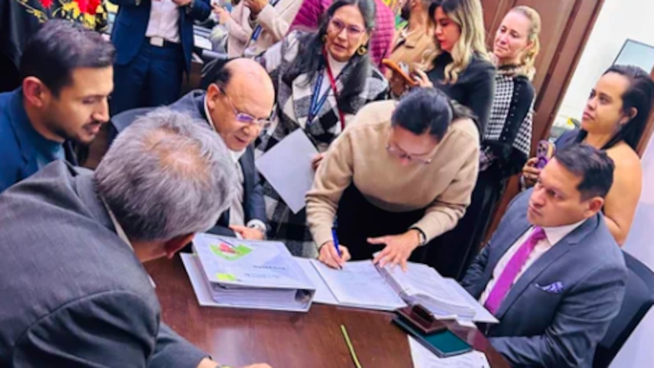 Germán Ávila, ministro de Hacienda, radicó el presupuesto 2027.