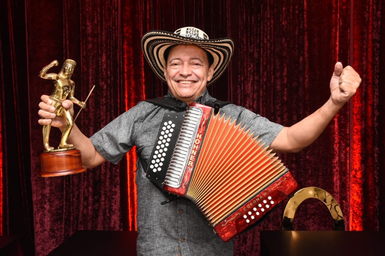 Manuel Vega, nuevo Rey Vallenato. Cortesía del Festival de la Leyenda Vallenata.