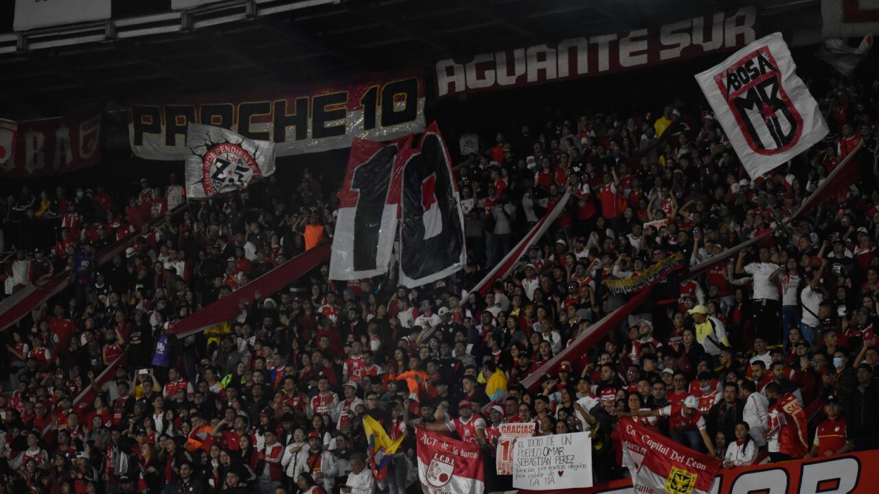Colombia's leage team Santa Fe farewells Argentinian soccer player Omar Sebastian Perez at El Campin stadium in Bogota, Colombia, december 10, 2022. (Photo by: Getty Images/Cristian Bayona/Long Visual Press/Universal Images Group)
