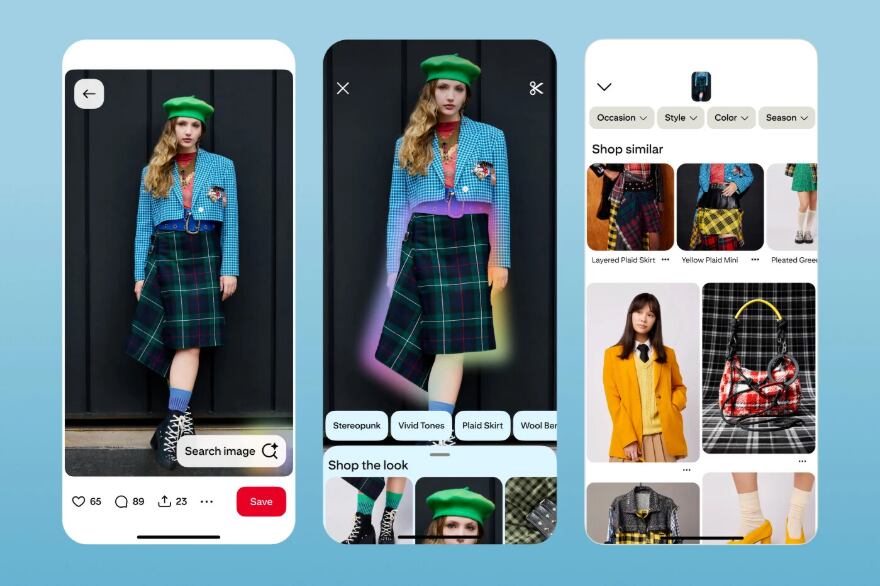 Pinterest apuesta por una experiencia de navegación más intuitiva mediante una herramienta que interpreta imágenes y sugiere contenido relacionado.