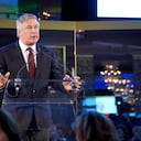 NEW YORK, NEW YORK - MARCH 03: Alec Baldwin speaks onstage at the Guild Hall Academy Of The Arts Achievement Awards 2020 at the Rainbow Room on March 03, 2020 in New York City. (Photo by Sean Zanni/Patrick McMullan via Getty Images)