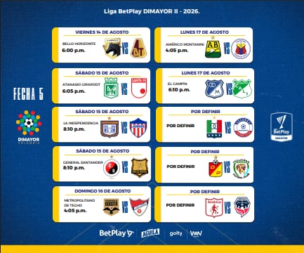 Partidos de Liga BetPlay con los que regresa el FPC tras el terremoto