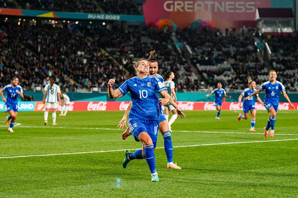 Cristiana Girelli anotó el gol de la victoria para Italia.