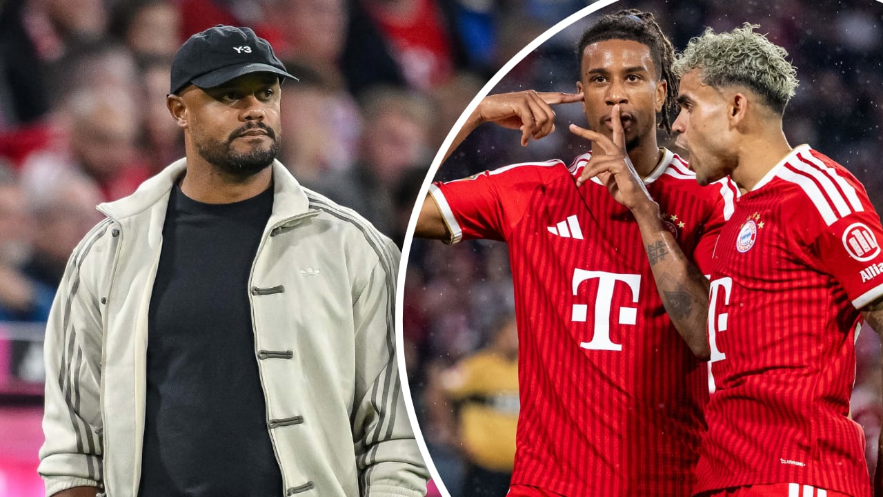 Michael Olise (derecha, junto a Luis Díaz) pondría una importante condición para renovar con Bayern Múnich.