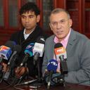 Los presidentes del Senado y la Cámara, Roy Barreras y David Racero.