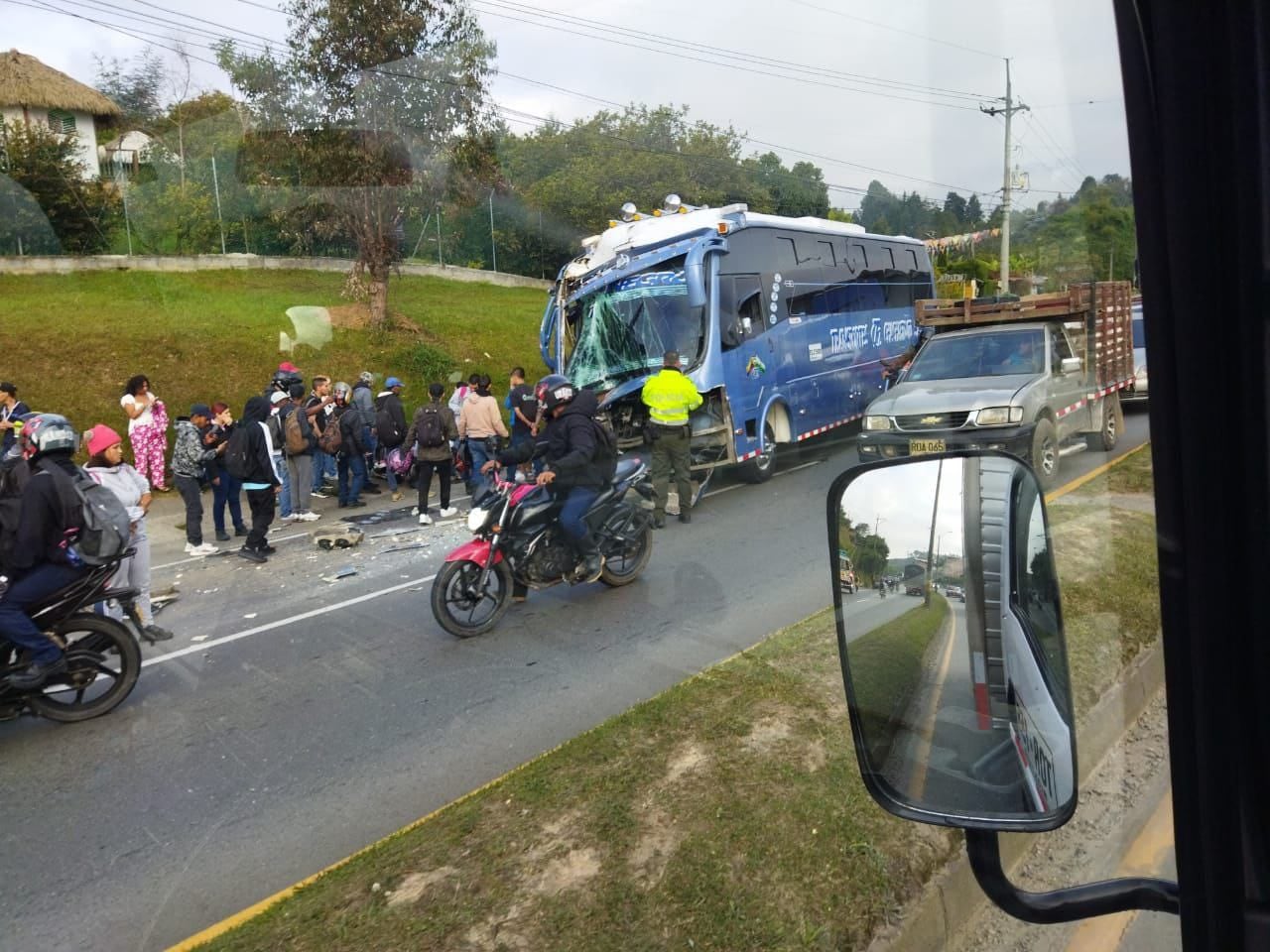 En el hecho una persona resultó con heridas de gravedad y fue trasladada a Medellín.