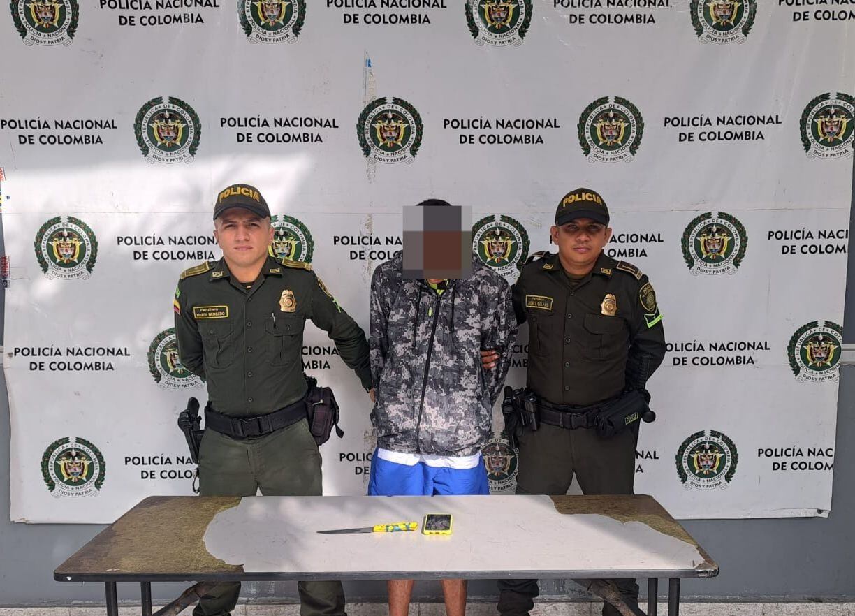 El joven fue capturado por unidades de vigilancia del cuadrante