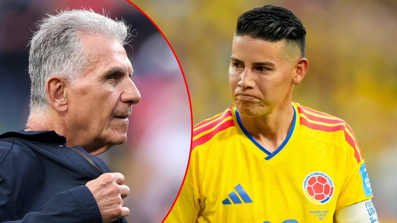 Carlos Queiroz y James Rodríguez