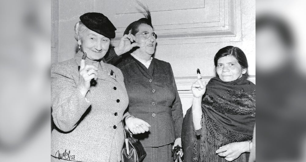 Primera votación femenina (1957). Manuel H. Rodríguez C.